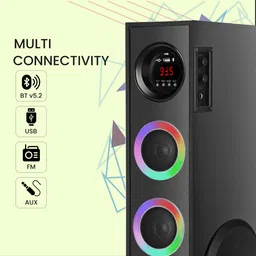 ultiads MB-8 Wireless Bluetooth Speaker With USB /FM 100 W Bluetooth Tower Speaker image 3