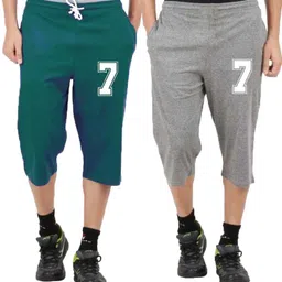 diwazzo Graphic Print Men Three Fourths-picture-20