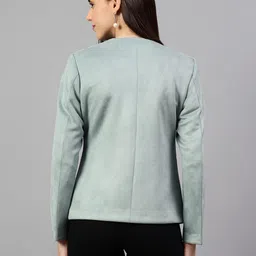 cantabil Women Solid Single Breasted Casual Blazer image 2