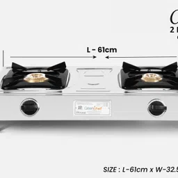greenchef Castle Stainless Steel Manual Gas Stove image 2