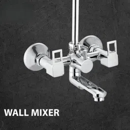 fastgear by fastgear Full Brass Telephonic Wall Mixer with L Bend Pipe & Flanges for Bathroom(Opum) Hot and Cold Mixer Faucet image 3