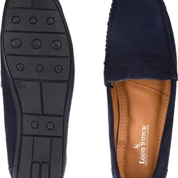 louis stitch Leather Loafer Slip ons Penny Casual Loafers For Men image 3