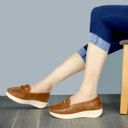 trotus Rich Quality|Comfortable|Ultra Lightweight|Perfect Style Loafers For Women image 3