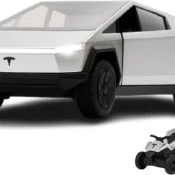 mandal international Diecast Tesla Cyber-Truck Silver 1:24-picture-26