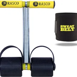 rasco Single Spring AB Exerciser Yellow with Sweat Belt Ab Exerciser-picture-35