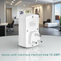 elequa 16 Ampere Digital High, Low Voltage Cutoff/Protector(Adjustable setting) Plug Socket & Surge Protector Up To 4000 Volt ,Model:-HLVP-16A image 2