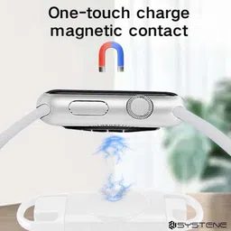 MARS Portable Wireless Smart Watch Charger With Dual USB for iWatch Series 9,8,7,5,6, Charging Pad image 3