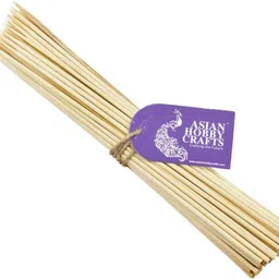 asian hobby crafts Satay Sticks Bamboo Skewers: 150 pcs Approx : Size : 10 inches image 3