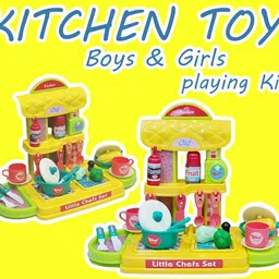 extrawish 30 Pcs Kitchen Play Set Non Toxic Plastic Unbreakable Toys for Girls image 2