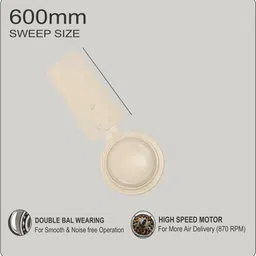 gestor GTR212 Ultra High Speed 24 Inch with 2 Year Warranty Anti Dust 600 mm Ceiling Fan image 2