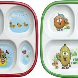Premium_animal family and fruit family square plate_h18 Dinner Plate-image-44
