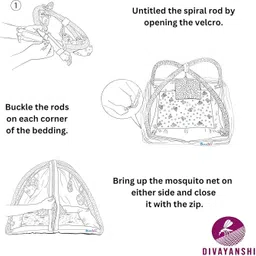 kicksity Laddu Gopal Kanha ji Net Bed Bister Super Soft Dress image 3