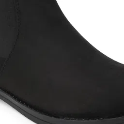 sneaklab Chalsea Suede_Black Outdoor,Trendy,Lightweight,Chalsea boots Boots For Men image 3