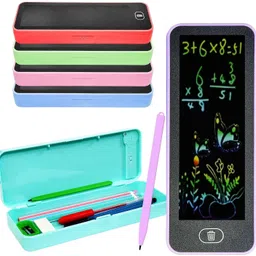 zirak 2-in-1 LCD Writing Pad with Pencil Box for Kids – Smart Digital Drawing image 4