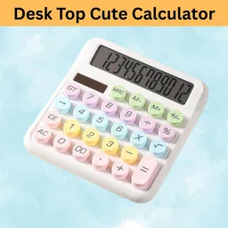 sacro Desktop Calculator, 12-Digit Large LCD and Large Buttons for Office, Homes E396 Basic Calculator-picture-17