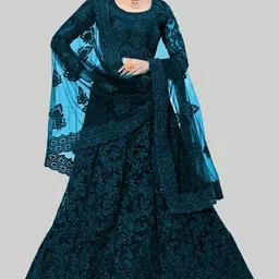 house of common Embroidered Semi Stitched Lehenga Choli-picture-31