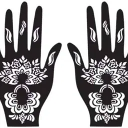 bittu creation MENDI_F260 MENDI_F260 Hand Mehndi Stencil Stencil image 1