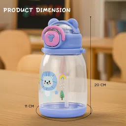 baybee uddleCup Sipper Water Bottle with Straw for Kids Leak Proof with Strap 600ml image 5