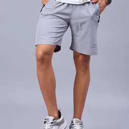 v-mart Solid Men Grey Regular Shorts-picture-28