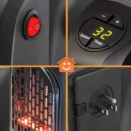 radhe Room Heater for Home, Office, Camper LED Screen 400 Watts Fan Room Heater image 3