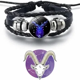 zodiac Leather Charm Bracelet image 2