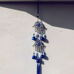 global reach Hamsa Hand Evil Eye Wind Chimes Gives Protection in your Home, Balcony & Garden Steel Windchime image 5