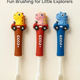 sprout kidz Dino Toothbrush – Fun Design, BPA-Free & Perfect for Baby’s First Teeth Extra Soft Toothbrush-picture-41