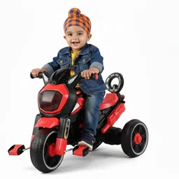 toyprofessor Babies Tricycle Ride-On with Lights and For Ages (1-5 Years) Duke Tricycle-picture-19