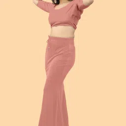SANDIAM SALES SH._Fish_peach_S_Saree Shapewear shapewear petticoat For women Lycra Blend Petticoat-image-1