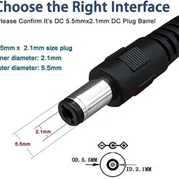 THE TRUE VISION ENTERPRISES Universal Power Adaptor 12V 5A for CCTV Camera, Router, Modem, LED Strip Light 12 W Adapter image 3