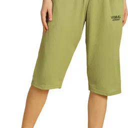 mack jonney Women Light Green Capri-picture-14