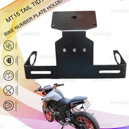 dhevan MT_15I Tail Tidy/Fender Eliminator Number plate holder for MT-15 Bike Number Plate-picture-10
