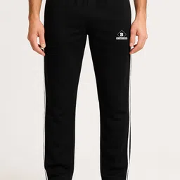 blinktees Men Striped Black Track Pants image 3