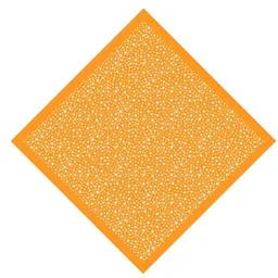 Bismaadh Cotton Paisley Star Print Neckerchief, Face Mask Bandana sun & UV - For Men & Women Pack of 1 (Orange) ["Orange"] Handkerchief-image-12