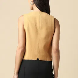 allen solly Solid Women Waistcoat image 3