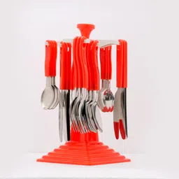 dignesh Plastic, Steel Cutlery Set image 1