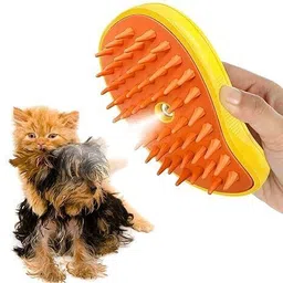 trendkart Dog Steam Brush - 3 in 1 Dog Steamer Brush - Steam Brush For Dog (MultiColor) Slicker Brushes forDog & Cat-picture-15