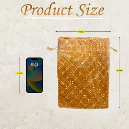 dulhan enterprises Women Gold Potli image 3