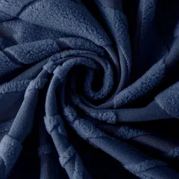 HOUSE OF QUIRK Navy Blue Self Design Jacquard Soft Touching 2 Seater Sofa Cover image 5