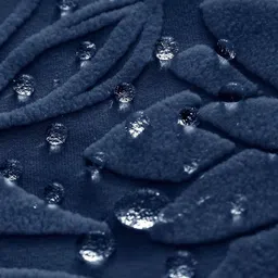 HOUSE OF QUIRK Navy Blue Self Design Jacquard Soft Touching 2 Seater Sofa Cover image 2