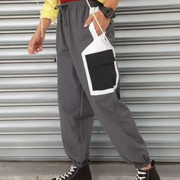 Kook N Keech Men Smart Streetwear Contrast Cargo Pocket Joggers-picture-2