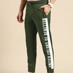United Colors of Benetton Brand Logo Printed Pure Cotton Joggers-picture-30