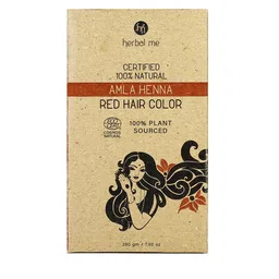 HERBAL ME Certified 100% Natural Amla Heena Hair Colour 200 g - Red-image-56
