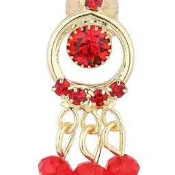 firstblush Ear Cuffs without Piercing Timeless and Classic Cuff Earrings for Women (G1030s) (Red) image 2