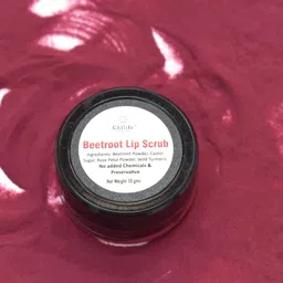 Chilife Beetroot & Rose Petal Brightening Lip Scrub - 10 g image 4