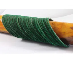 NMII Set Of 48 Metal With Velvet Worked Glossy Finished Bangles image 2