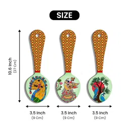 suveharts 3 Pcs Trees Wooden New Spoons Hanging image 3