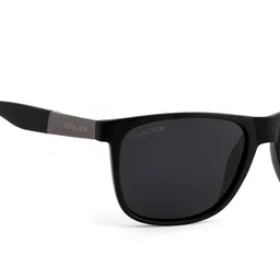 ROYAL SON Unisex Black Polarized & UV Protected Wayfarer Sunglasses CHI00121-C1 image 2