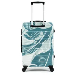 Assembly Green Set Of 2 Hard-sided Printed Cabin & Medium Trolley Bags 40 & 60 Liters image 4