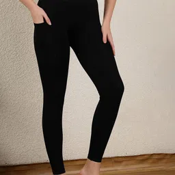 House Of Zelena Printed Ankle Length Jacquard Maternity Leggings image 5